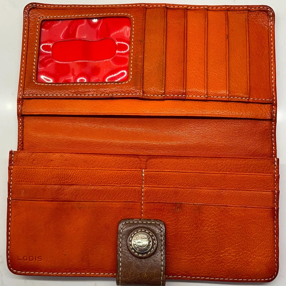 VINTAGE LODIS ladies wallet - 100% leather, slim with max organizational power! - Picture 7 of 8